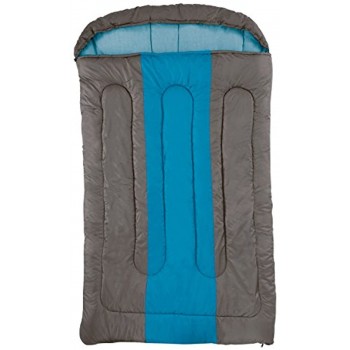 COLEMAN Hudson Sac de couchage rectangulaire pour l'intérieur et l'extérieur 2 saisons rembourrage chaud pour adultes