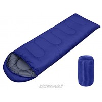 RUIXFWA Sac de couchage enveloppe style enveloppe facile à transporter léger imperméable chaud pour le camping l'extérieur 3-4 saisons 180 + 3075 cm
