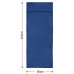 Sac de couchage durable et super doux 220 x 90 cm Lit de voyage spacieux Bleu