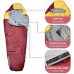 Steinwood Sac de couchage de qualité supérieure pouvant être couplé Sac de couchage d'extérieur Sac de couchage sarcophage