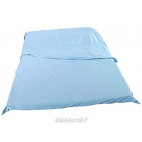 MERIGLARE Doublure de Sac de Couchage Drap de Camping de Voyage Couvertures Légères Sac de Couchage Bleu 120 x 210CM