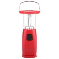 CjnJX-Vases Lanterne de Camping Pratique Lanterne de Camping à énergie Solaire à LED Portable Lanterne de Camping à manivelle éclairage de Secours pour Tente extérieureRouge