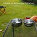 Kacsoo Kit de Batterie de Cuisine de Camping Ensemble de Cuisine extérieure en Acier Inoxydable ustensiles de Cuisine Batterie de Cuisine de Camping Pot Bol pour Camping randonnée Pique-Nique