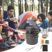 rosemaryrose Kit de Cuisine de Camping Kit de Casseroles Camping Poêlé en Aluminium,Camping Ustensiles pour Randonnée Pédestre Pêche