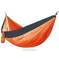 Hamacs De Camping Équipement De Camping De Randonnée À L'extérieur pour La Randonnée À La Plage Color : Orange Size : 300kg