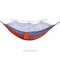 LYTBJ Hamac avec moustiquaire hamacs de Camping moustiquaire étanche Portable et léger pour la randonnée la randonnée Les Voyages en Plein air Orange Tente de Plage