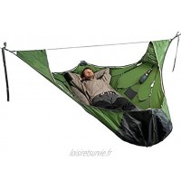 Tente de hamac de Sommeil Plat avec Filet Anti-Insectes et kit de Suspension hamac de Camping Tente de Camp en Plein air hamac Pliable pour Les randonnées de Voyage
