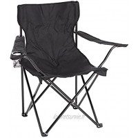Chaise de camping pliable pour extérieur jardin camping pêche noir 50 x 50 x 80 cm