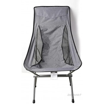 Chaise de camping portable Chaise de camping portable Chaise de pêche pliable avec sac de transport Chaise de plage légère pour randonnée voyage pique-nique