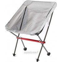 Chaise de Camping Portable Ultra-légère Chaises Pliantes de Plage Chaise de Camping Pliante Extérieure Chaise de Pêche Portable Support 330Lb pour Camping Randonnée Randonnée