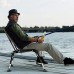 HDZW Chaise de Camping Pliante Chaise de pêche Tissu Oxford 600D + chaises de Camping rembourrées en Acier Tubulaire avec Hauteur de Jambe réglable