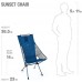 Helinox Sunset Chair Chaise de camping légère à dossier haut compacte pliable Motif cachemire Bleu