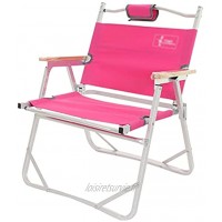 Lihuzmd Chaises de Camping Pliante,Chaise de Plage Chaise de Directeur Portable en Alliage d'aluminium Chaise de pêche pour équipement de Plein air de Camping en Tissu Oxford,Rose