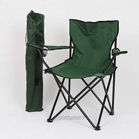 LncBoc Chaise de camping pliante légère et portable avec sac de transport et porte-gobelets – Cadre en acier léger et portable pour extérieur pêche festival plage vert