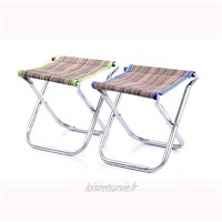 MapleMiss Extérieur Chaise pliante Portable Chaise pliante Tabouret extérieur Pêche Chaise de camping pique-nique Color : Random color