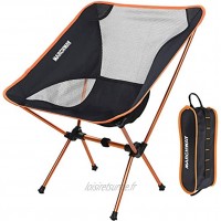 Marchway Chaise de Camping Pliante ultralégère Portable et compacte pour Camping Voyage Plage Pique-Nique Festival randonnée Sac à Dos léger