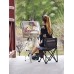 Tolalo Chaise de Camping avec Side Bag Carry Aluminium Chair Portable extérieur Jardin Mer Pêche Chaises Lightweight Camping Charge 441Lb 200 kg