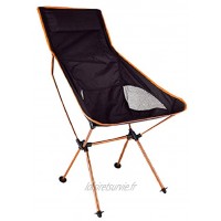 TRIWONDER Chaise de Camping Pliante Portable Chaise de Pêche Pliable Légère avec Sac de Transport pour Randonnée Plage Jardin Barbecue Pique-Nique