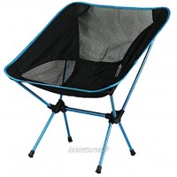 Yuanu Chaise de Camping Pliable Compacte Ultra Légère avec Sac de Transport Petit Chaise Pliante pour la Randonnée la Plage la Pêche Extérieure Capacité de 330 LB Bleu Ciel