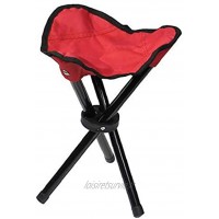 Kacniohen Trépied Pliant Tabouret Chaise Slacker légère Potable Slacker Pliante Chaise de Camping de Pique-Nique Rouge