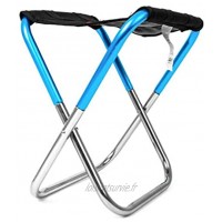 MEILUAIMU Chaise Pliante extérieure en Alliage d'aluminium Pliant Simple Mini Tabouret Chaise Pliante portative pour Le Camping et la pêche