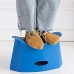 Portable Tabourets de Camping Pliant Mini Chaise de Camping Mini Siège pour Camping Plage Pêche Voyage Pique-Nique Hiking BBQ Extérieur 32,5x18x18,5 cm Bleu