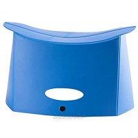 Portable Tabourets de Camping Pliant Mini Chaise de Camping Mini Siège pour Camping Plage Pêche Voyage Pique-Nique Hiking BBQ Extérieur 32,5x18x18,5 cm Bleu