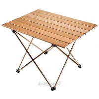 KingCamp Table pliante ultra légère en aluminium pour pique-nique et camping Disponible en 2 tailles L or