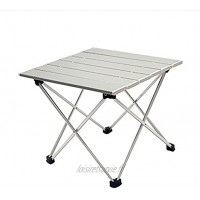 MARMODAY Petite table de camping pliante pour chaise longue Argenté Charge 15 kg