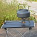 MARMODAY Petite table de camping portable pour pique-nique plage randonnée pêche noir