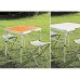 MARMODAY Petite table pliante portable pour camping pêche extérieur jardin Gris