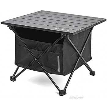 MARMODAY Petite table pliante portable pour camping pique-nique plage intérieur ou extérieur Noir S