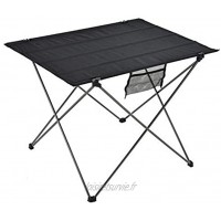 QIAOLI Table de Bureau en Tissu extérieur Pliable Table Portable Camping Table de Camping Table Table de Pique-Nique en Aluminium extérieur Color : Red