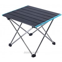 Qiujing Support de table pliable en aluminium ultraléger pour camping extérieur jardin