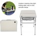 Table Pliante avec boîte de Rangement Table de Camping Portable légère à Hauteur réglable pour Pique-Nique Plage
