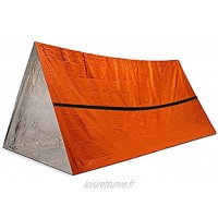 EliteMill Tente d'urgence en plein air portable imperméable coupe-vent couverture de sol pour randonnée aventure voyage camping