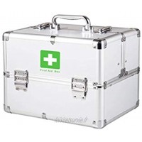 Leileixiao Cas de Cabinet de kit de Premiers Secours de 3 Couches Kits en Aluminium portatifs de Secours médicaux boîte de Premiers Secours de kit de Survie de tremblement de Terre