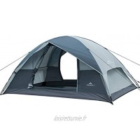 Forceatt Tente de camping pour 2 personnes avec double porte imperméable et coupe-vent facile à installer ventilée convient pour l'extérieur et la randonnée