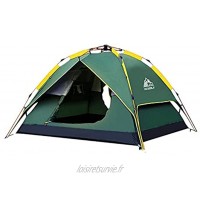 GHJA Tente de Camping 3-4 Personnes Automatique étanche Double Couche Tente dôme Tente ultralégère randonnée en Plein air Pique-Nique Tente à Ouverture Rapide Usage indépendant