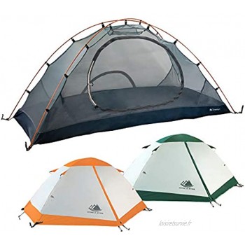 Hyke & Byke Tente de Camping et de Randonnée Yosemite 1 ou 2 Personnes avec Bâche de Sol Incluse – Tente Ultralight Double Porte en Forme de Dôme