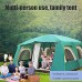 JLDNC en Plein air Tente de Camping 7-10 Personne Grande Famille Tentes imperméable Coupe-Vent Pop-up Tente Évacuation Design pour Camping Randonnée,Green