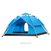 LAMA Tente de camping 3 à 4 personnes Tente dôme automatique pop-up imperméable anti-UV Tente de camping coupe-vent instantanée pour camping randonnée pêche 210 x 190 x 130 cm
