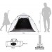 Lumaland Tente de Camping Dôme Pop-up légère 3 Personnes Camping Festival 215 x 195 x 120 cm plusiers Couleurs