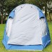 LZTET Tente De Camping en Plein Air Pop Up pour 4 Personnes Coutures Supplémentaires Scellées Tente De Dôme De Festival Pliable avec Tapis De Sol Cousu Protection UV