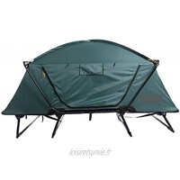 Tente Double Sol Tente extérieur Camping Ouverture Rapide Tente en Alliage d'aluminium Ultra-léger Tente Pliable Plage Tentes de dôme Couleur : Vert Size : 2 People