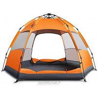 Tente Fournitures extérieures antipluie Hexagonal Big Tente Voyage Camping Automatique Vitesse d'ouverture Tente Tentes de dôme Couleur : Orange Size : 240x200x135cm