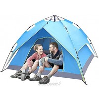 Tente pop-up automatique tente de plage familiale camping wigwan abris solaires à double plateau 2 portes tente extérieure dôme