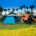 Tentes dôme Tentes tentes tentes cadre tentes de tentes fenêtres contextuelles tentes de pluie automatique pliantes tentes portables en plein air 3-4 personnes camping en plein air camping tente épais