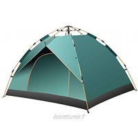 Vobajf Tente Double Tente Camping Outdoor Supplies Plage 3-4 Personnes Touristique Double Automatique Tente Tentes de dôme Couleur : Dark Green Size : 3-4people