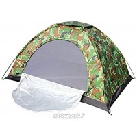 Vobajf Tente Vert Camouflage Unique Tente avec Porte-moustiquaire Anti-moustiques Tente Camping pêche Tentes de dôme Couleur : Camouflage Size : 1 People